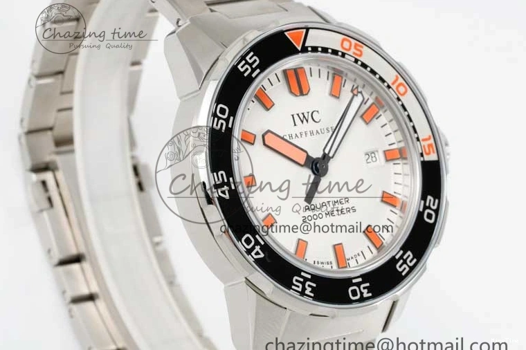 MIROTIME 0319 BestValue Aquatimer Automatic SS RSF 1:1 Best Edition White Orange Dial on SS Bracelet A 7072